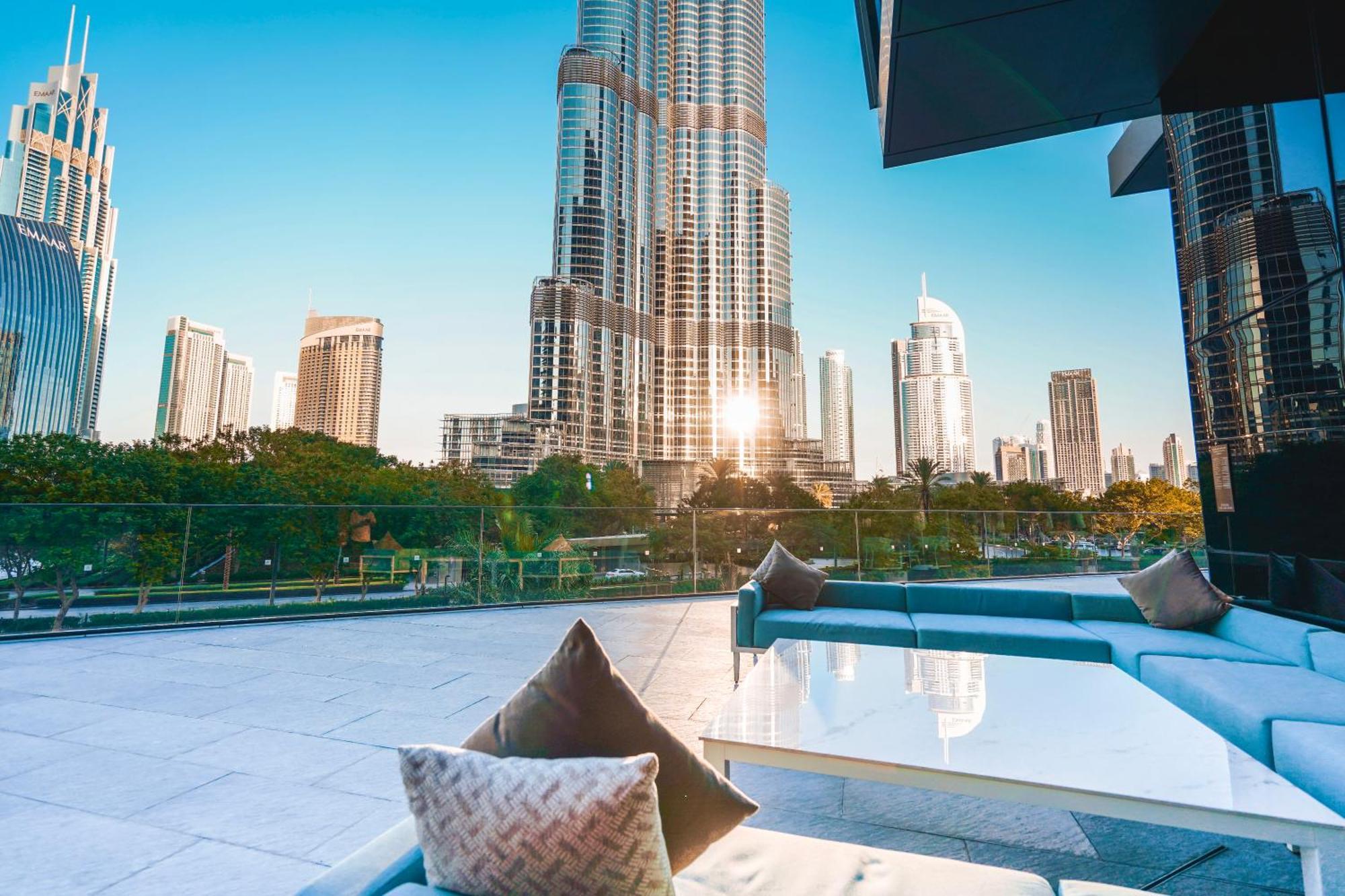 The Closest Building To Burj Khalifa With Fountain View In Address Opera Residence Dubai Esterno foto