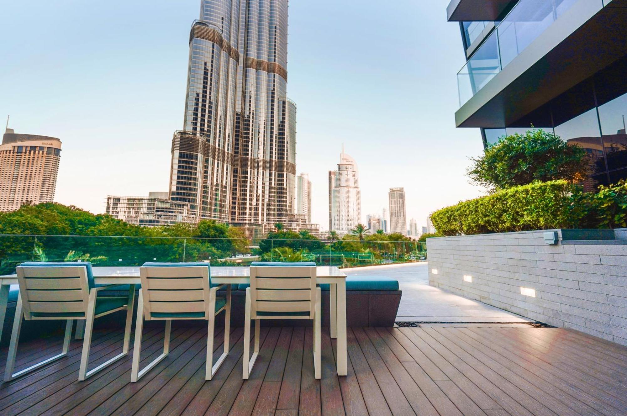 The Closest Building To Burj Khalifa With Fountain View In Address Opera Residence Dubai Esterno foto